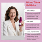 2 Pcs Calcium Multi Balm, Calcium Volume Multi Balm – Korean Collagen Moisturizing Stick for Anti-Aging, Hydrating & Firming Treatment with Vitamin E – Suitable for Eyes, Face, Neck, All Skin Types