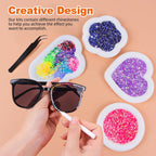 50000Pcs 3mm Jelly Rhinestones Bedazzling Kit