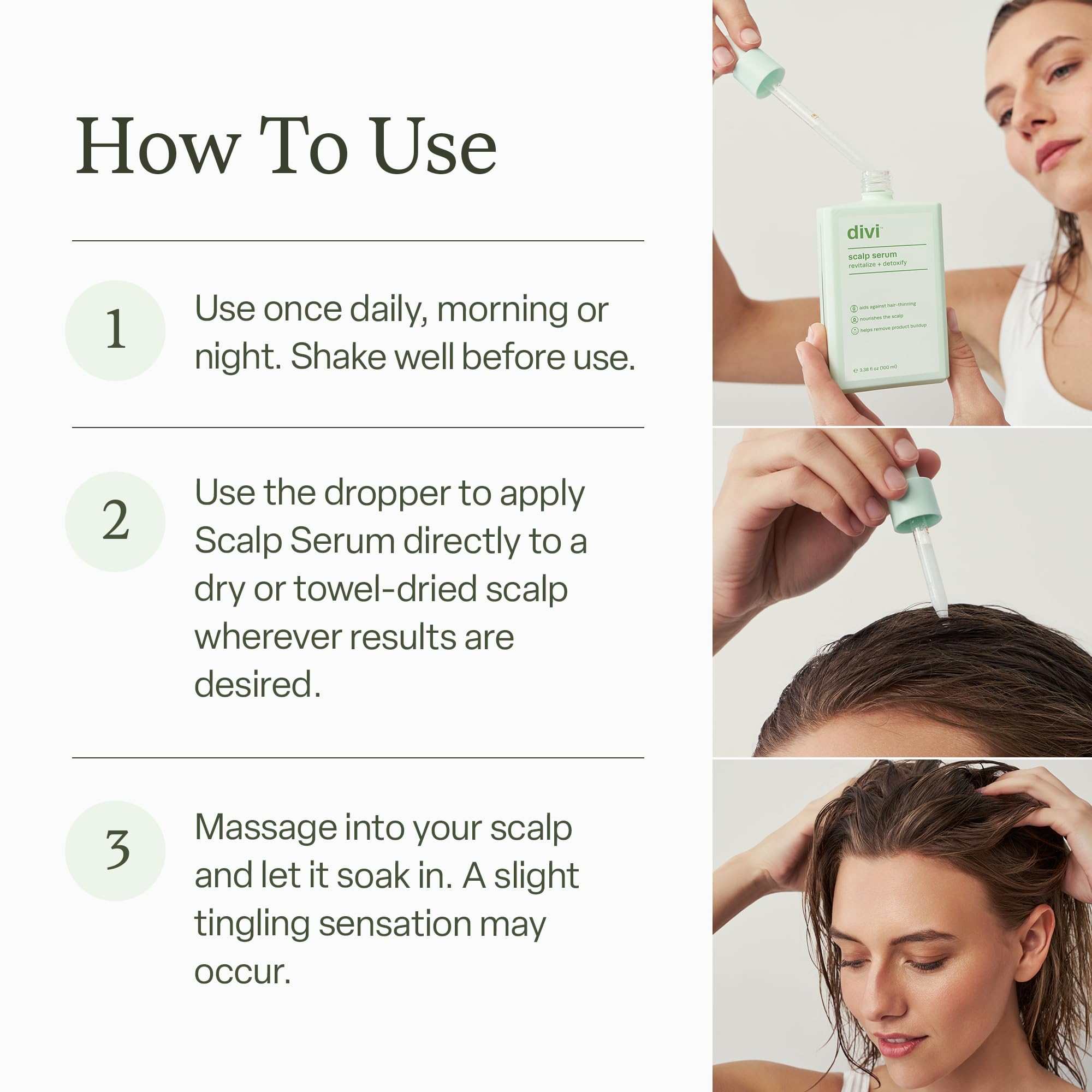 Divi Scalp Serum | To Promote Fuller-Looking Hair with Peptides | 30ml | Multi-Peptide Complex, Caffeine, Rosemary Oil, Vegan, Non-Greasy, Thinning Hair, Fuller-Looking Hair, Scalp Serum, 30ml