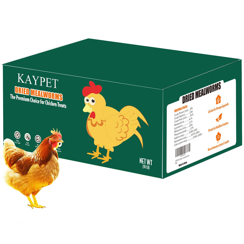 Dried Mealworms 10LB Meal Worms for Chicken Ducks and Wild Birds