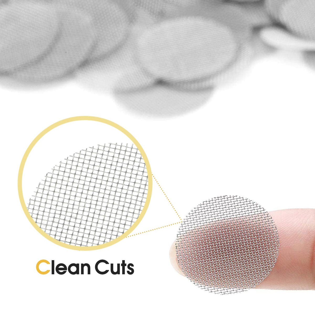 200 PCS 1/2 Inch Stainless Steel Pipe Screens, 0.5 Inch Metal Mesh Filter