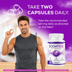 Sodatide Capsules - Official Sodatide Pills Advanced Premium Formula for Overall Wellness, 60 Capsules for 1 Month