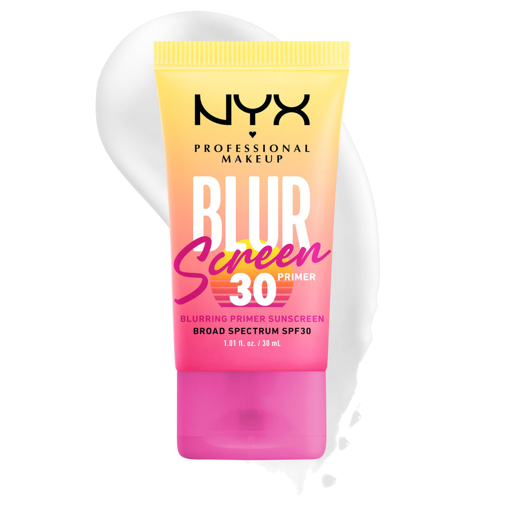 Buy now NYX PROFESSIONAL MAKEUP Blurscreen SPF 30 Primer, 3-in-1 Blurring Makeup Primer with Sunscreen, Vegan Formula with No White Cast or Greasy Feeling at indiglob india