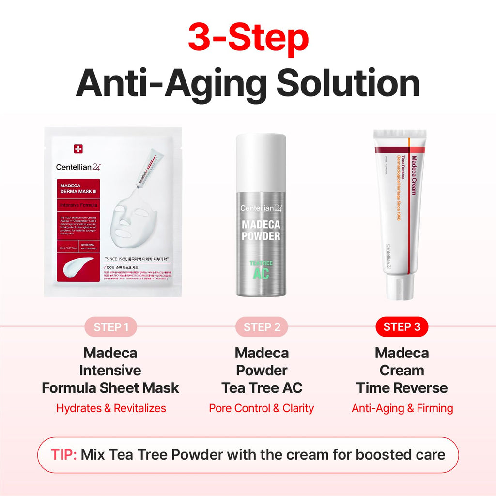 CENTELLIAN 24 Madeca Cream Time Reverse - Korean Firming Face Moisturizer | Anti-Aging Formula with TECA and Centella for Elasticity, Deep Hydration and Skin Barrier Care, 1.69 fl oz