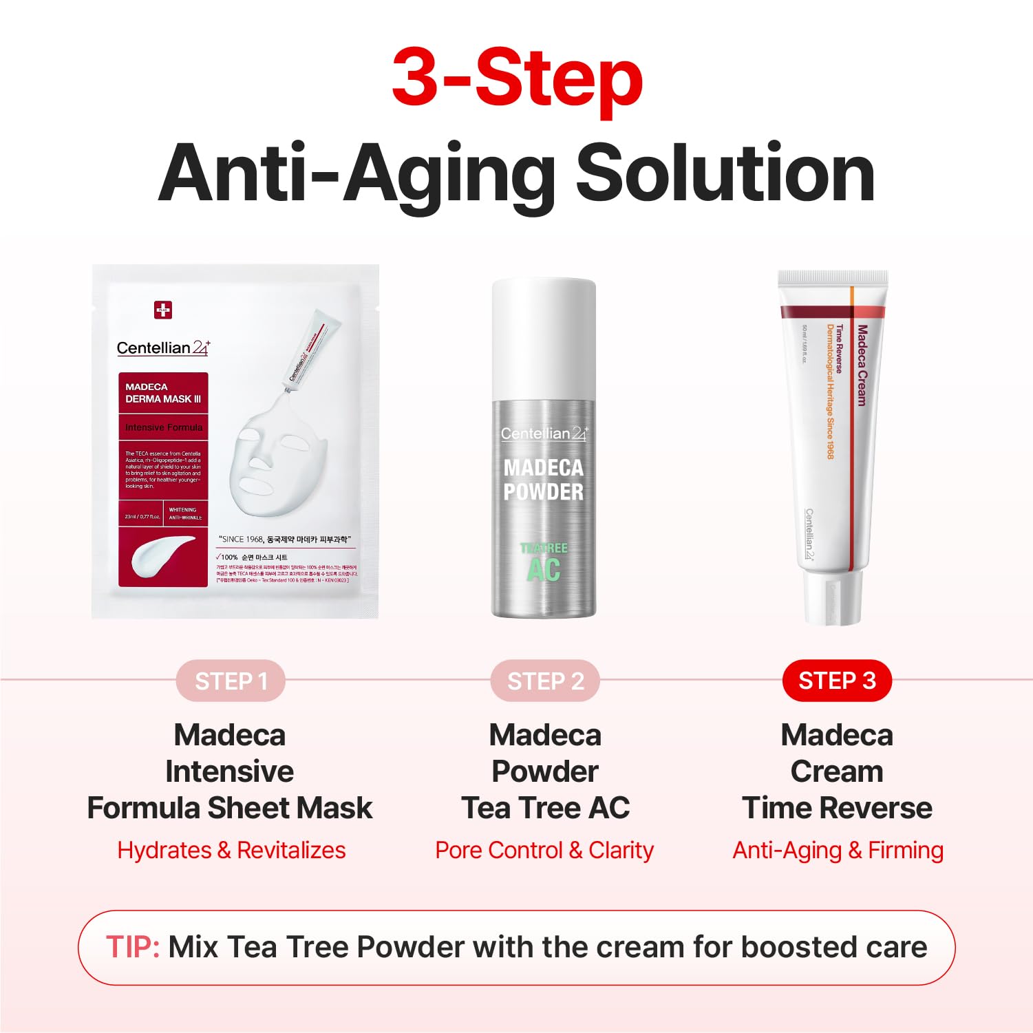 CENTELLIAN 24 Madeca Cream Time Reverse - Korean Firming Face Moisturizer | Anti-Aging Formula with TECA and Centella for Elasticity, Deep Hydration and Skin Barrier Care, 1.69 fl oz