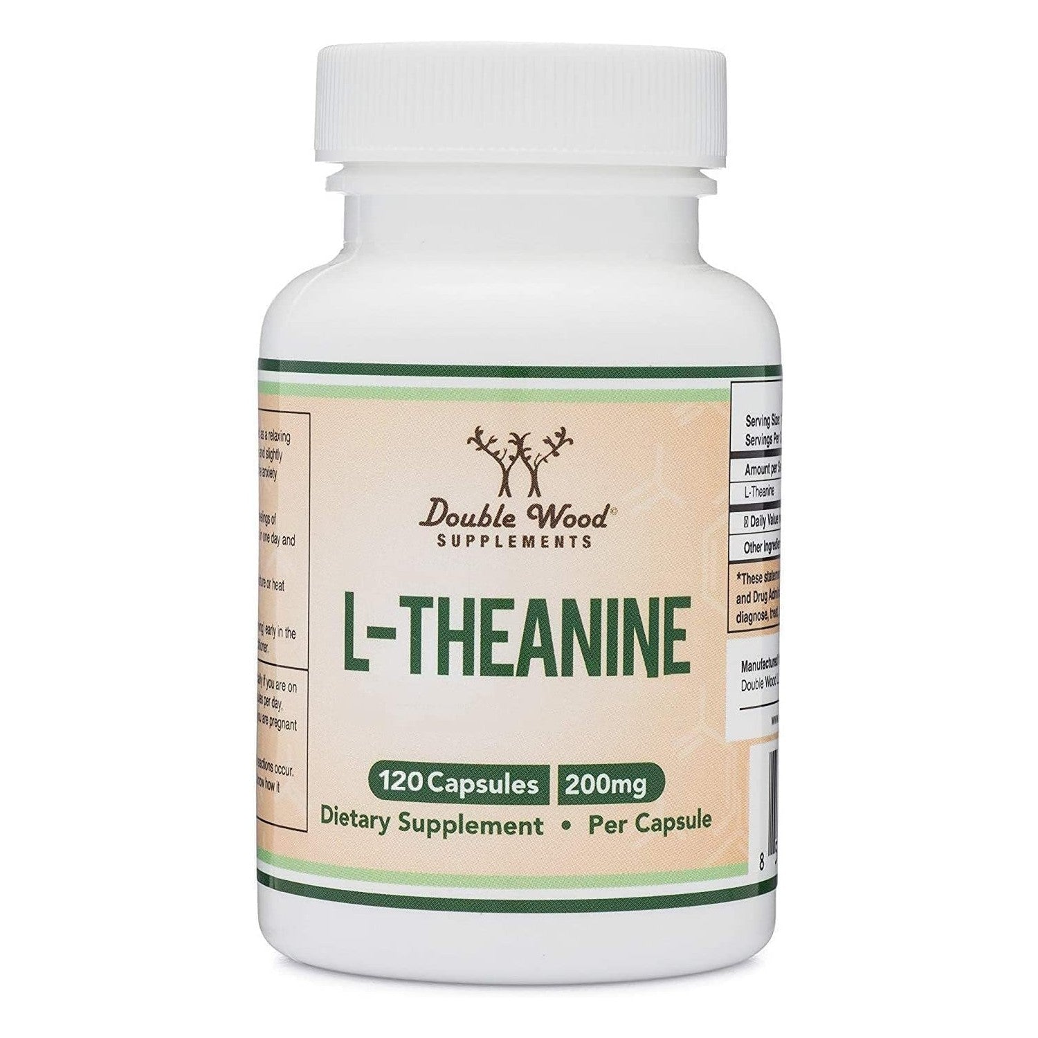 L-Theanine 200mg, Calm, Restful Sleep & Focus, 60 Capsules | Calm & Stress Relief, Restful Sleep Support, Calm Focus Without Jitters, Non-GMO, Third-Party Tested