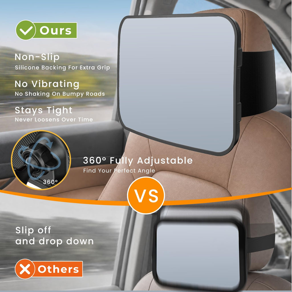 Car Mirror for Baby, Baby Car Mirror for Rear Facing Carseat Shatterproof