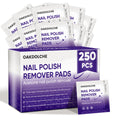250P Bulk Acetone Nail Polish Remover Pads, Individually Wrapped | Travel-friendly, Quick & Effective for Gel & Fingernail Polish, ideal for home & salon use, great value pack & gift option