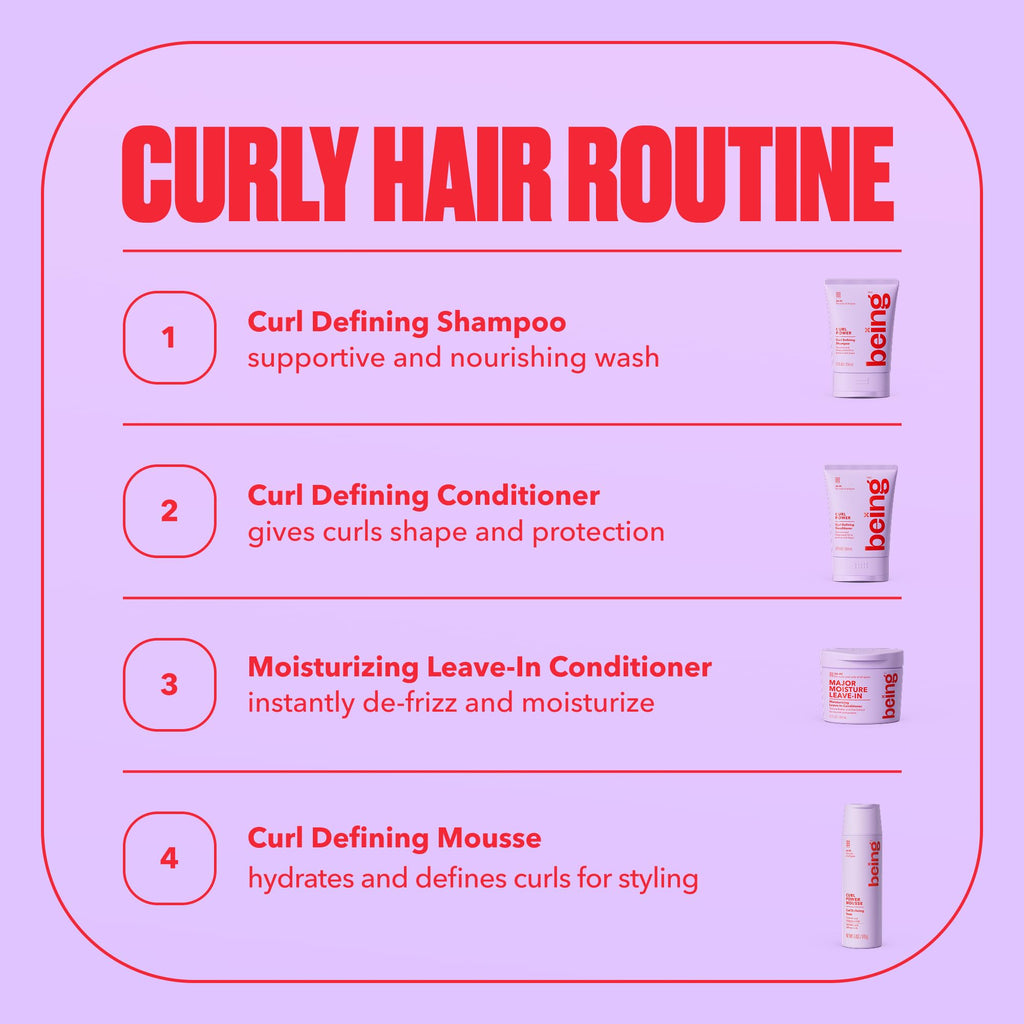 being CURL POWER MOUSSE Curl Defining Foam with Coconut and Grapeseed Oil 6 OZ(Pack of 2)