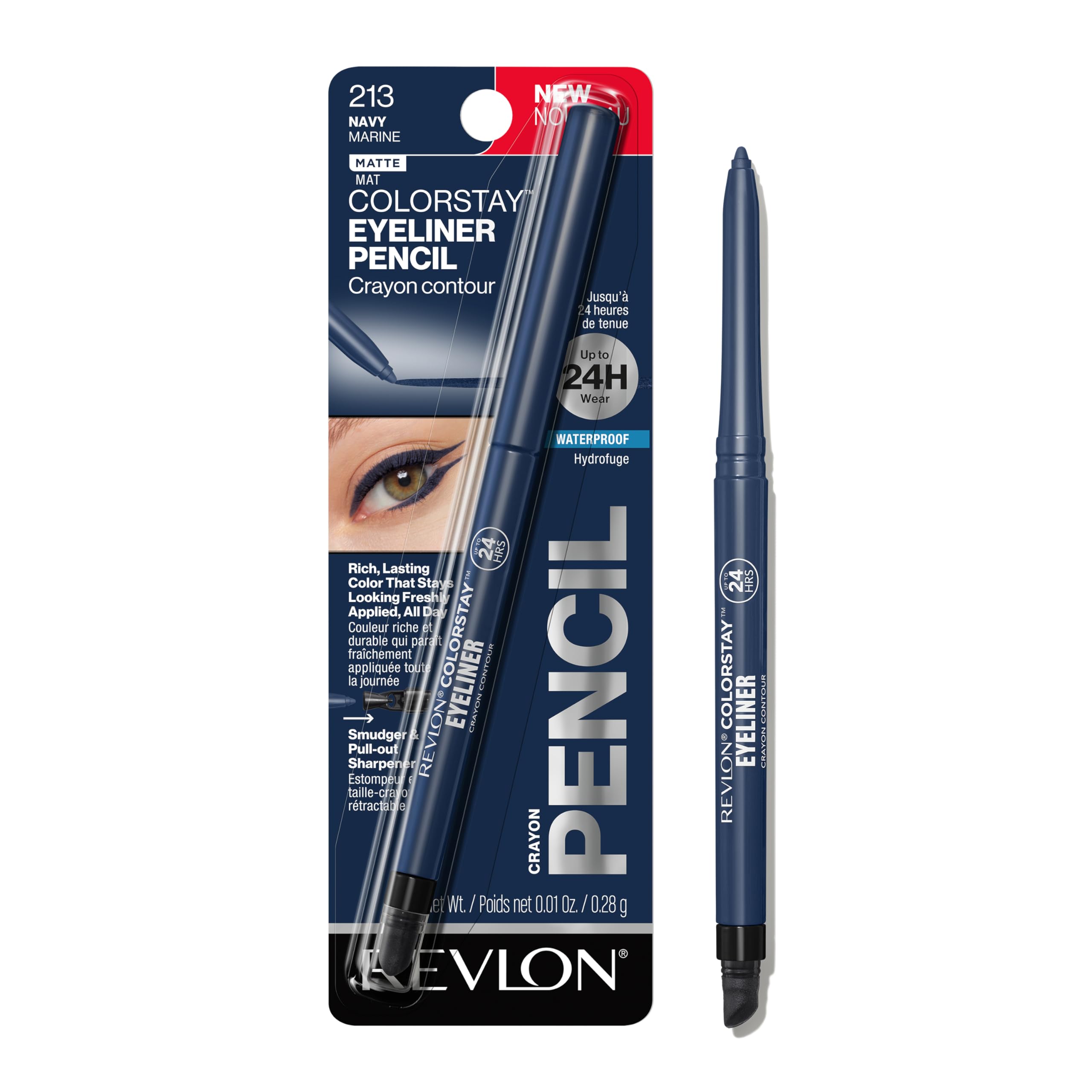 Buy now Revlon ColorStay Eyeliner Pencil, Black [201], 0.01 oz (Pack of 12) at indiglob india