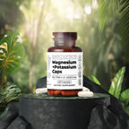 Santa Cruz Paleo Magnesium + Potassium Caps, Supplement for Men and Women, Paleo, Keto, Sugar & Gluten Free, Magnesium Glycinate 166mg and Potassium Citrate 38mg per Serving, American Made, 60 Caps