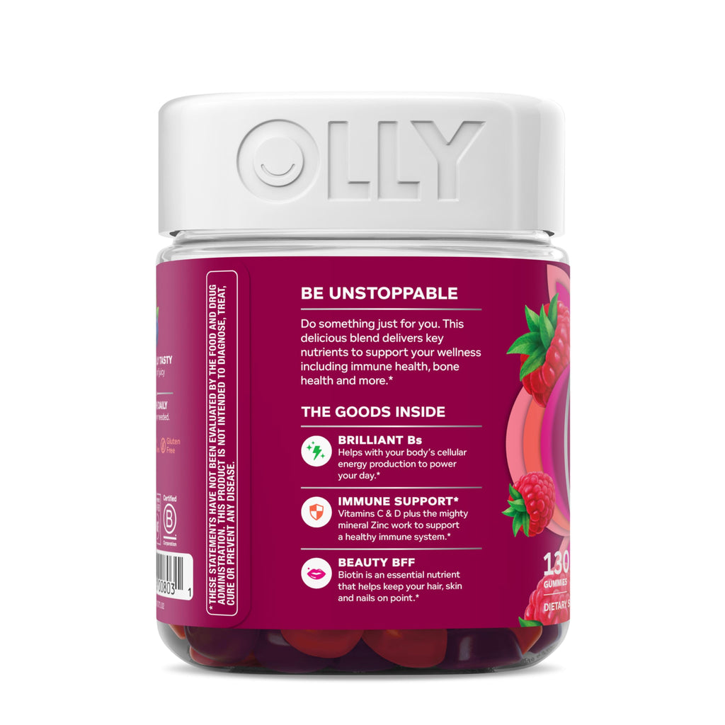 OLLY Women's Multivitamin, Supports Overall Wellness,* Biotin - 130 Count