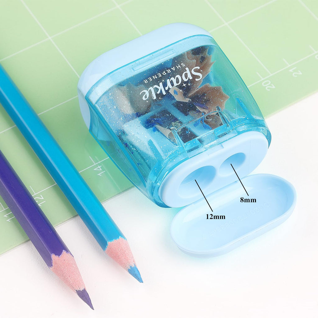 NNY Pencil Sharpener Manual, Dual Hole, 4 Pack