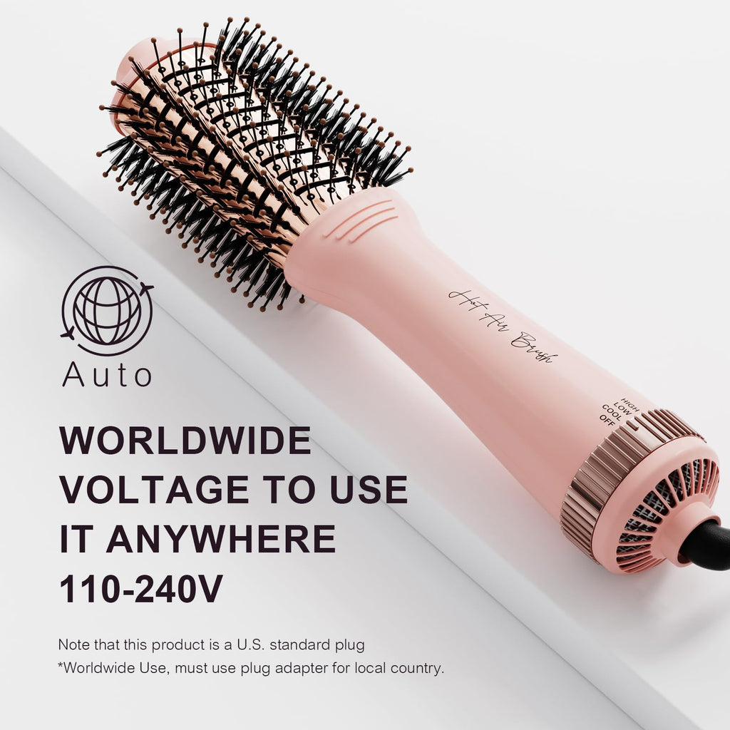 Compact 4-in-1 travel hair dryer with worldwide voltage 110-240V. Order online and use anywhere with appropriate adapter.