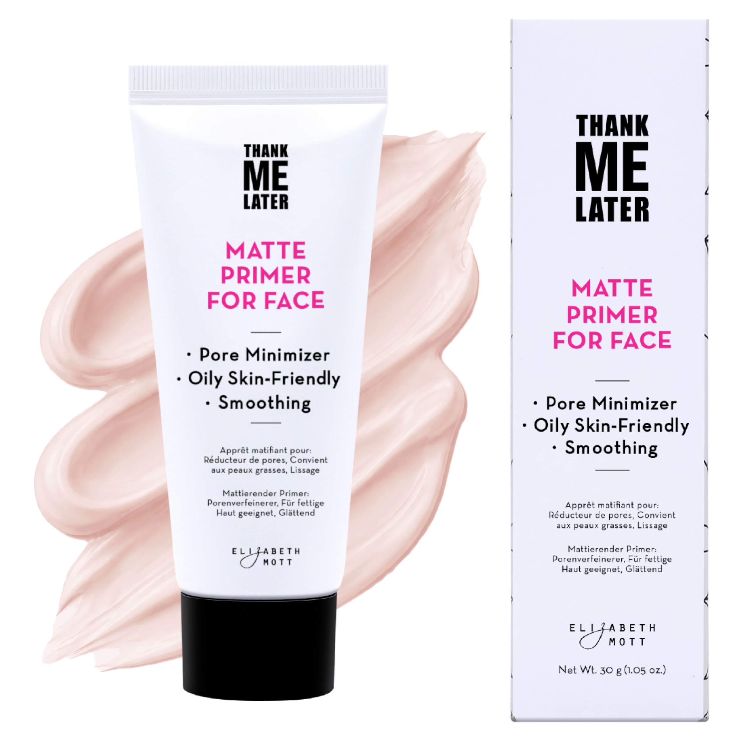 Buy now Elizabeth Mott Thank Me Later Radiant Face Primer - Illuminating & Hydrating Makeup Base with Niacinamide for Dewy Skin - Long-Lasting, Oil-Free Formula, Lightweight & Cruelty-Free, 30g 01 - Matte Face Primer 1.05 Ounce (Pack of 1) at indiglob india