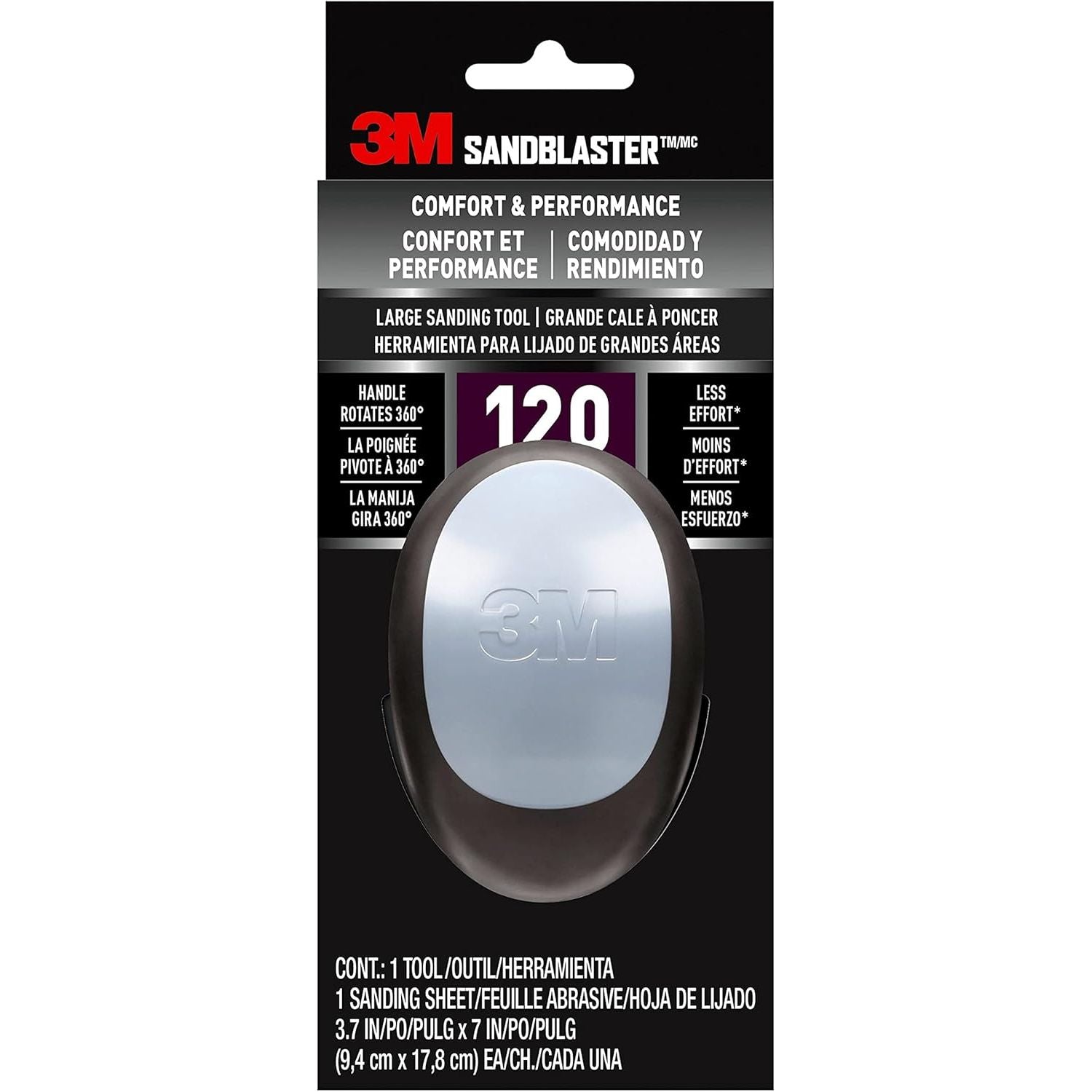 Buy now 3M 20908-150 SandBlaster Bare Surfaces Sponge, 150-Grit 120 Grit Large Tool 120 Grit at indiglob india