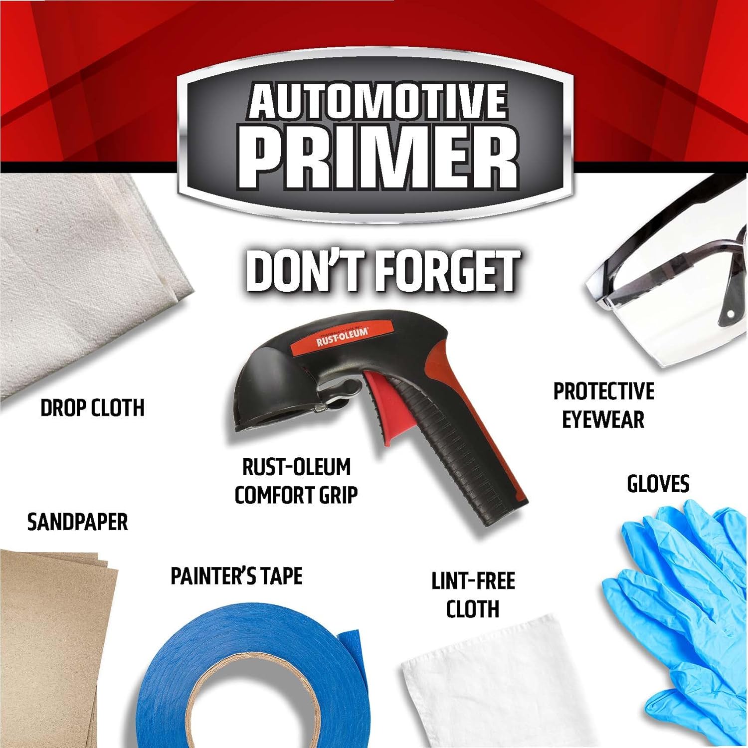 Buy now Rust-Oleum 260510 Stops Rust Automotive 2-in-1 Filler & Sandable Primer Spray, 12 oz, Gray at indiglob india