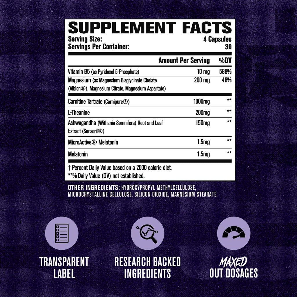 Jacked Factory Lean PM Max - High-Performance Weight Loss, Sleep Support, Fat Burner, & Appetite Suppressant for Men and Women w/Melatonin, Magnesium, Carnipure, & Ashwagandha - 120 Diet Pills