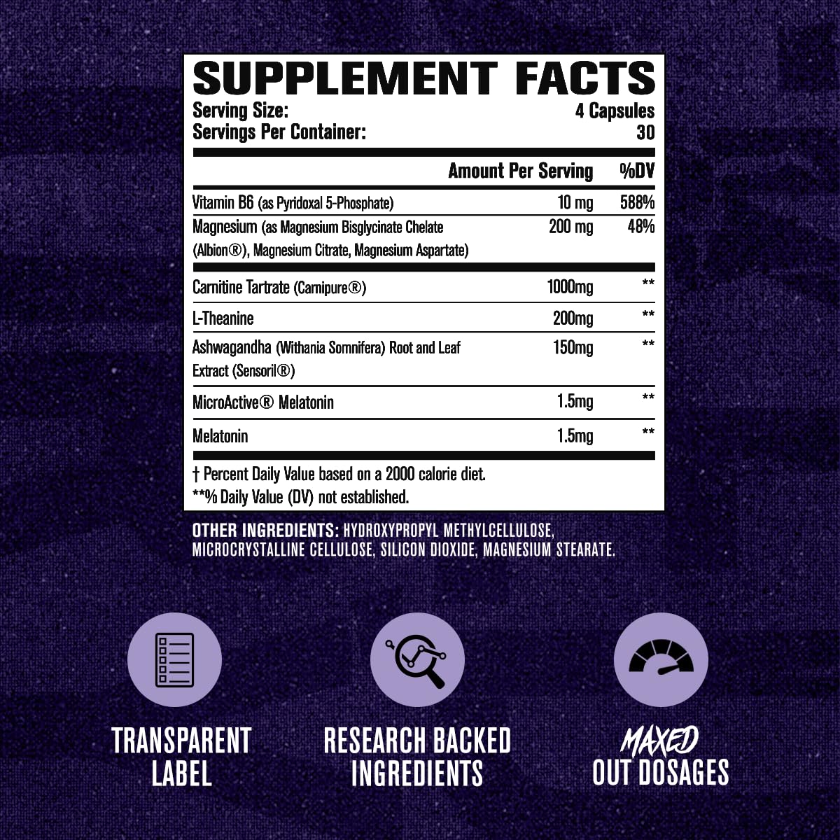Jacked Factory Lean PM Max - High-Performance Weight Loss, Sleep Support, Fat Burner, & Appetite Suppressant for Men and Women w/Melatonin, Magnesium, Carnipure, & Ashwagandha - 120 Diet Pills