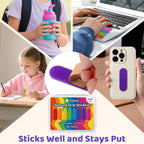 Textured Sensory Stickers for Kids & Adults, 16 Pack Silicone Calm Strips