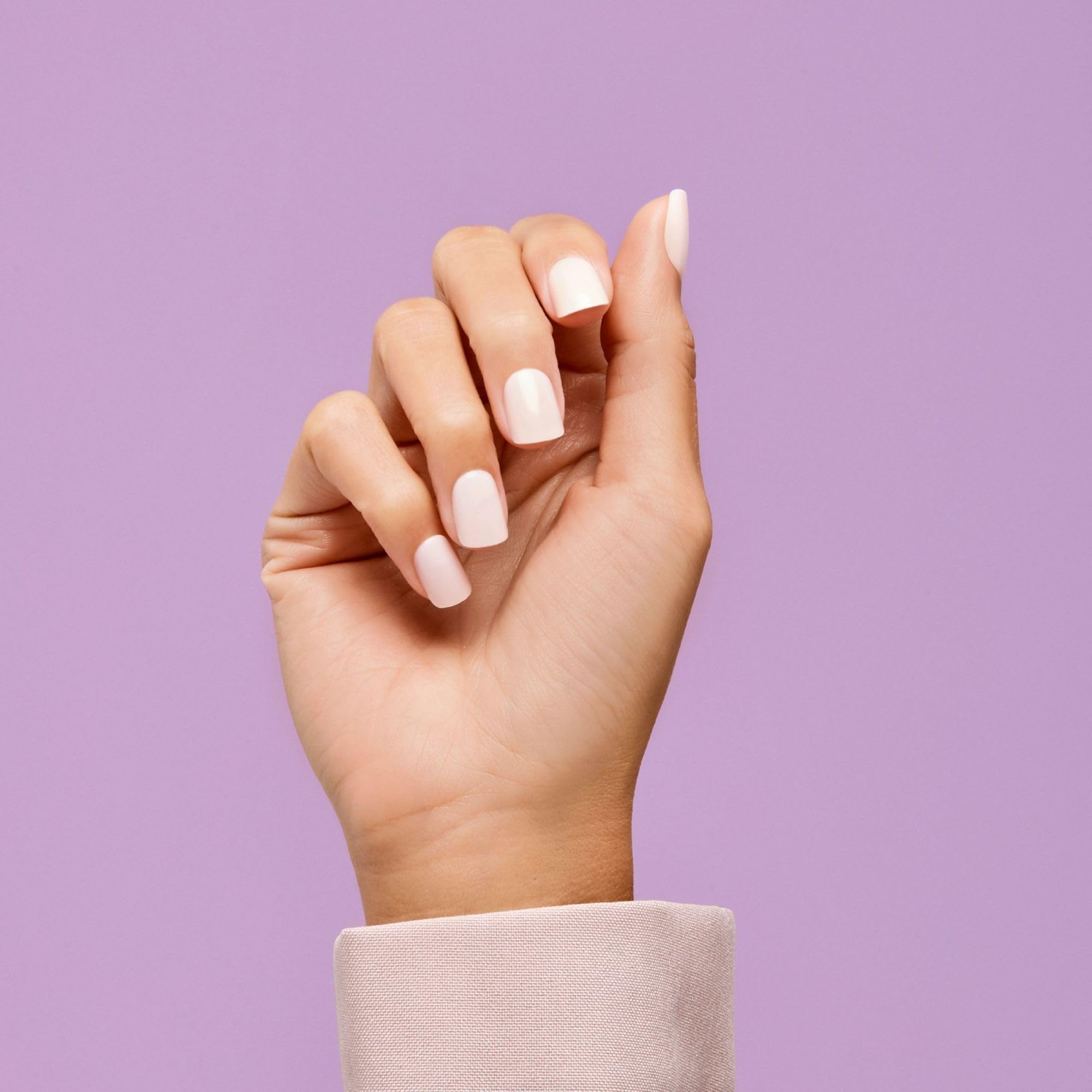 Kiss Impress No Glue Mani Press On Nails, Color, 'Point Pink', Pink, Short Size, Squoval Shape, Includes 30 Nails, Prep Pad, Instructions Sheet, 1 Manicure Stick, 1 Mini File