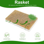 10 Pack Biodegradable Natural Sponges Kitchen - Compostable Cellulose and Coconut Walnut Scrubber Sponge - Eco Friendly Sponges for Dishes