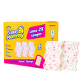 Scrub Daddy Eraser Mommy Sponges 45x - Water-Activated Cleaning Sponge with FlexTexture Scrubbing Gems - 3-in-1 Erase, Scrub, Wipe Tool for Walls, Doors, Baseboards, Hard Surfaces (6 Count)