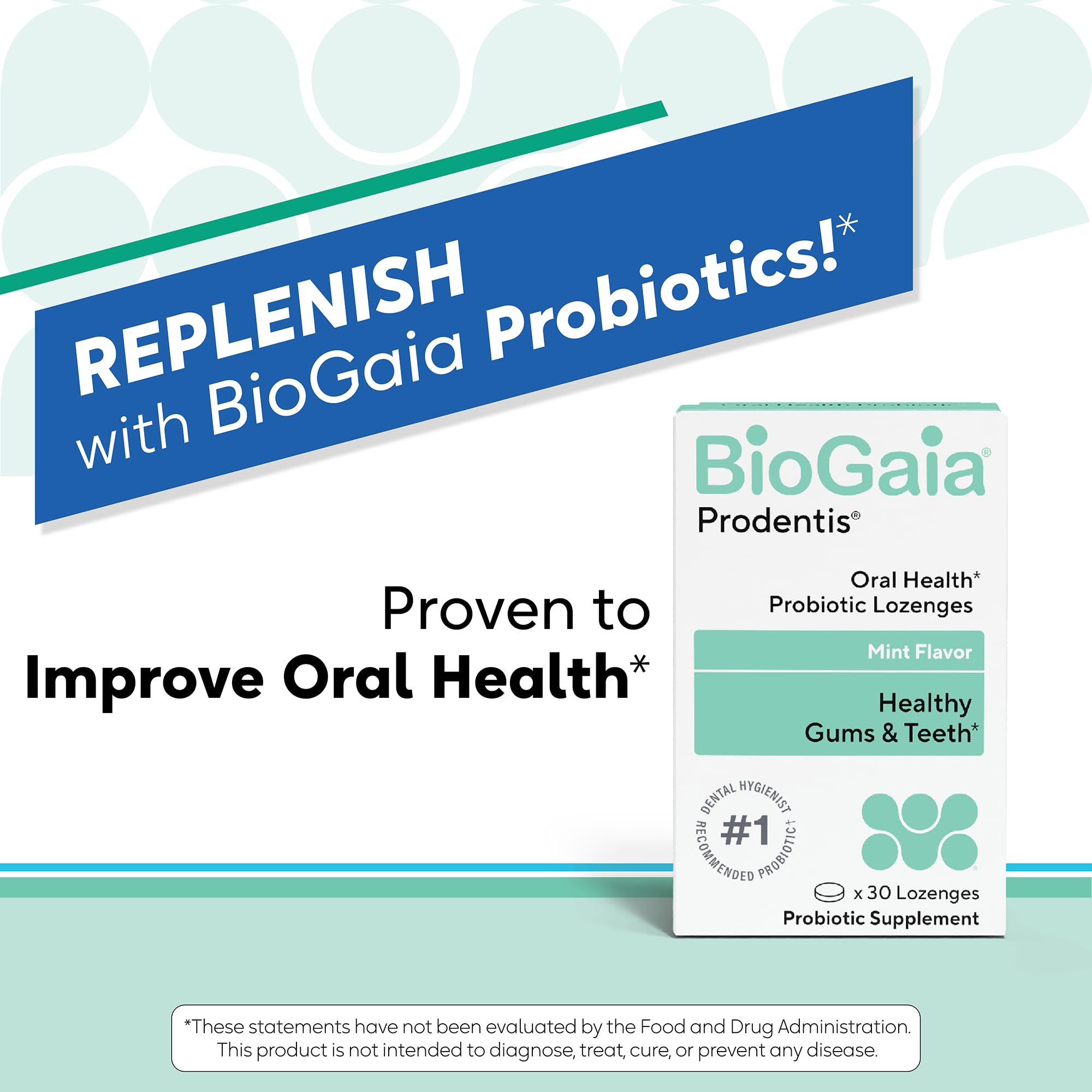 BioGaia Prodentis Oral Probiotics for Teeth & Gums and Bad Breath | Dental Hygienist-Recommended | Promotes Healthy Gums & Improves Oral Health | Fights Bad Breath | Dental Probiotic 30ct