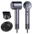 aowoka 160,000 RPM High-Speed Ionic Hair Dryer with Diffuser, Blue Grey