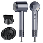 aowoka 160,000 RPM High-Speed Ionic Hair Dryer with Diffuser, Blue Grey