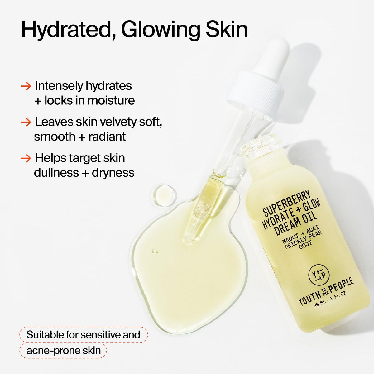 Youth To The People Superberry Hydrate + Glow Dream Facial Oil (1 fl oz)