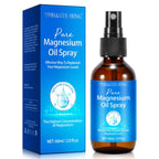 Magnesium Spray, Pure Magnesium Oil Spray for Feet, Natural Ingredient in Glass Bottle, Easy to Absorb and Use 2Pack