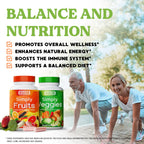 Simply Nature's Pledge Fruits & Vegetables Supplement, 360 Capsules, 4-Pack | Whole Food Superfoods, Fruits & Veggies, Energy, Immune & Digestive Support, Vegan, Gluten free, Soy Free, Third-Party Tested