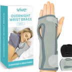 Buy now Vive Night Wrist Splint Brace - Left, Right Hand Sleep Support Wrap - Breathable & Lightweight Cushion Compression Arm Stabilizer for Carpal Tunnel, Men, Women, Kids, Tendonitis, Sports Pain at indiglob india
