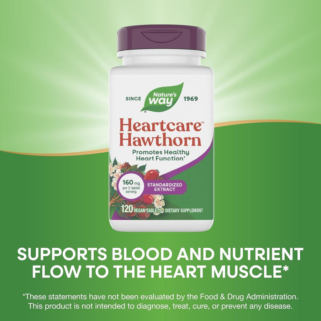 Buy now Nature's Way Heart Care Hawthorn Extract, Supports Healthy Heart Function*, 120 Tablets at indiglob india