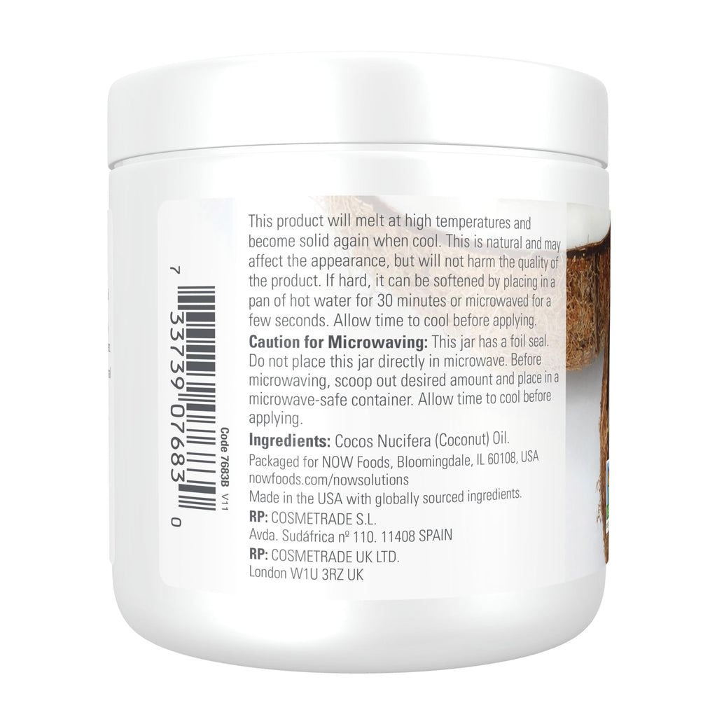 Buy now NOW Foods Solutions, Coconut Oil, Naturally Revitalizing for Skin and Hair, Conditioning Moisturizer, 7-Ounce at indiglob india