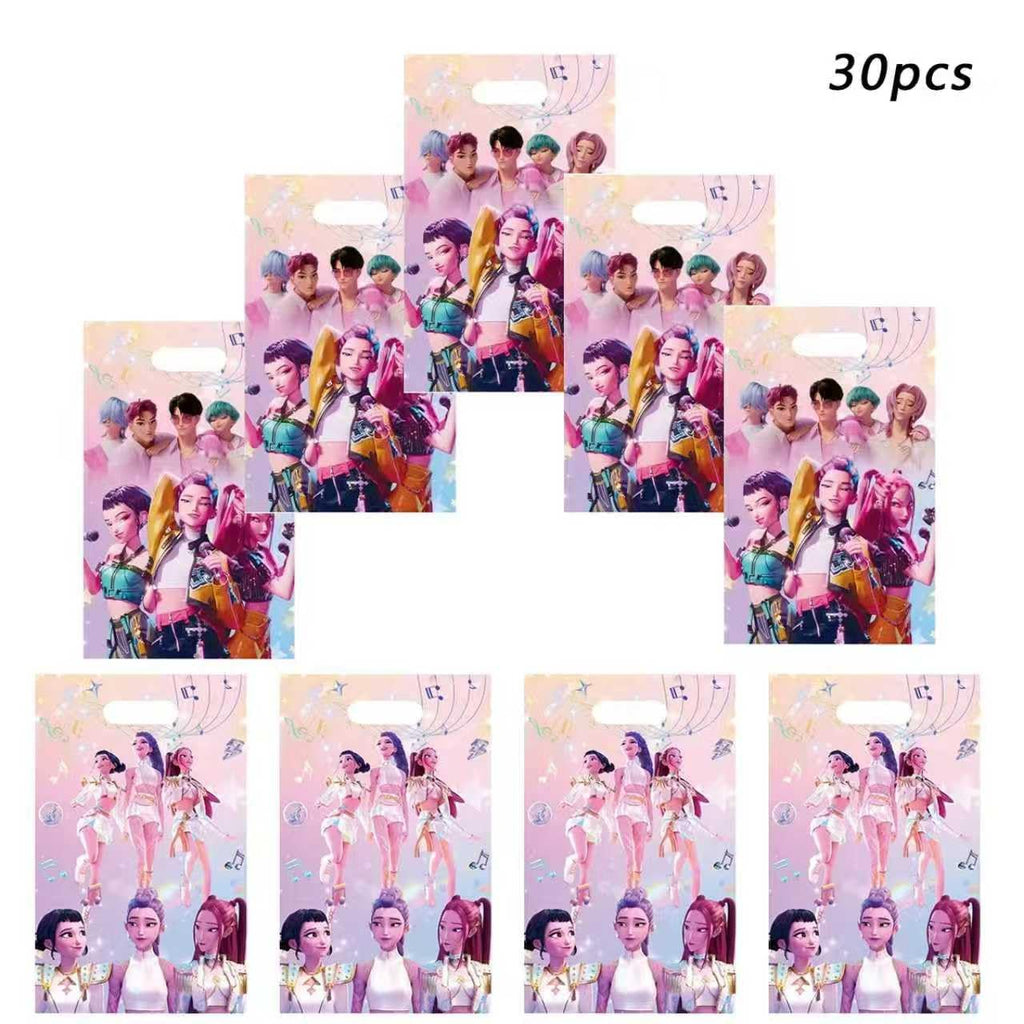 Luckyliz 30PCS Demon movie Hunters party gift bags, supplies, and decorations. Perfect for cartoon parties, ideal for kids, and great for family events, prizes, carnivals, and Christmas.