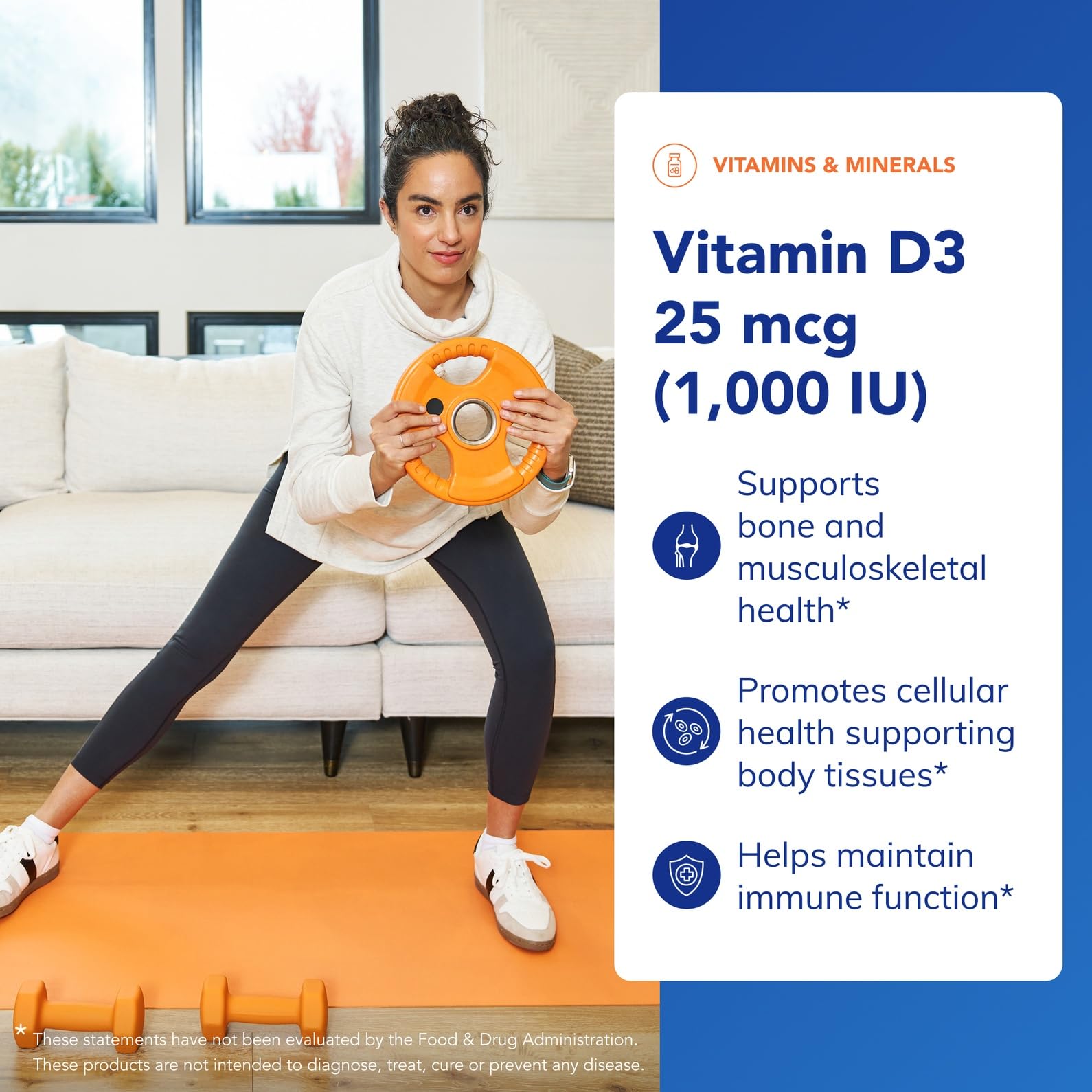 Pure Encapsulations Vitamin D3 25 mcg (1,000 IU), 60 Capsules | Supplement to Support Bone, Joint, Breast, Heart, Colon and Immune Health*, with Premium Vitamin D