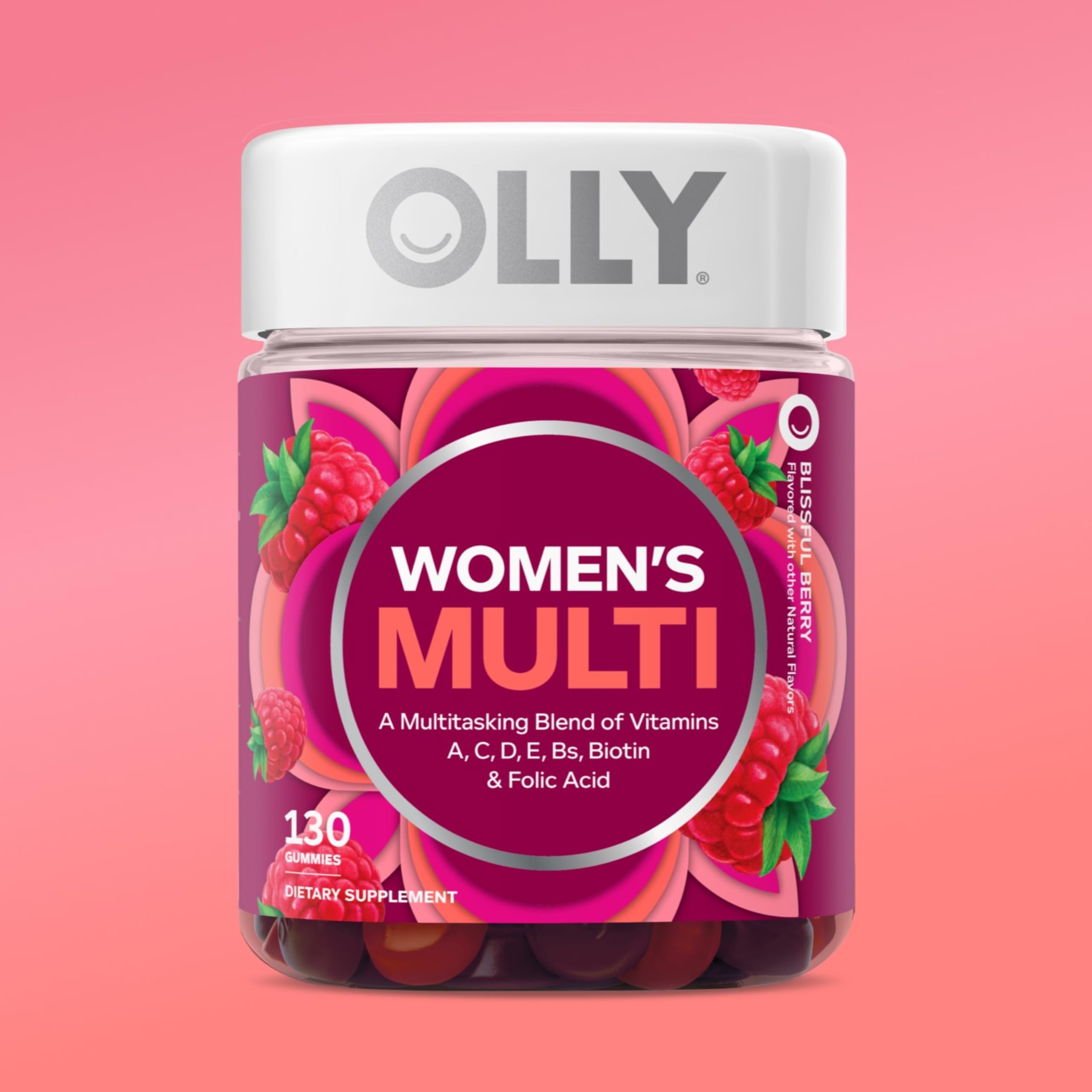 OLLY Women's Multivitamin, Supports Overall Wellness,* Biotin - 130 Count