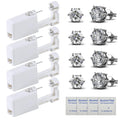 HYJLPAF Ear Piercing Kit, 4 Pack Self Piercing Gun with 5mm Earring Studs
