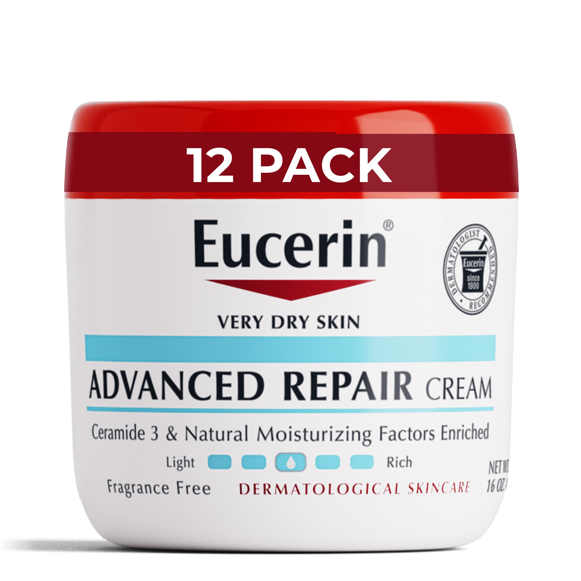 Buy now Eucerin Advanced Repair Body Cream for Very Dry Skin, Fragrance Free Daily Body Moisturizer, 16 Oz Jar at indiglob india
