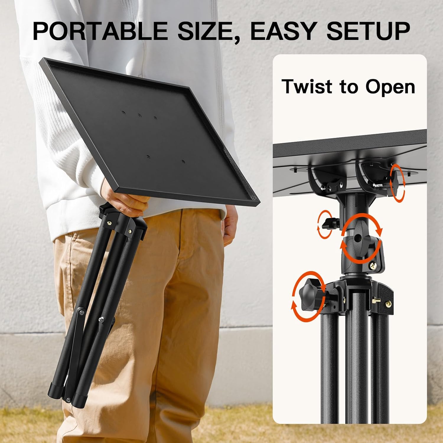 Buy now AMADA Projector Stand, Laptop Stand with Adjustable Height 22 to 36 inch, Heavy Duty Projector Mount as DJ Racks, Portable Projector Tripod Stand, Tall Floor Stand for Office, Home, Stage or Studio at indiglob india