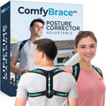 ComfyBrace Posture Corrector for Men and Women, Back Brace Straightener