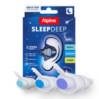 Alpine SleepDeep Reusable Earplugs for Sleeping | Earbuds for Side Sleepers