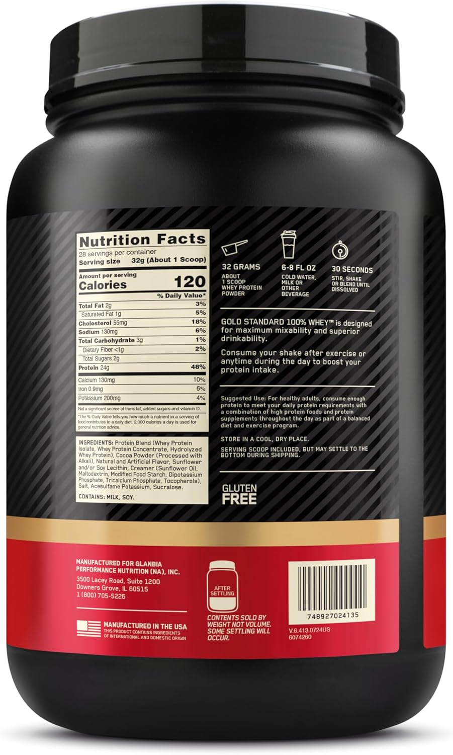 Buy now Optimum Nutrition Gold Standard 100% Whey Protein Powder, Extreme Milk Chocolate, 2 Pound (Pack of 1) (Packaging May Vary) at indiglob india