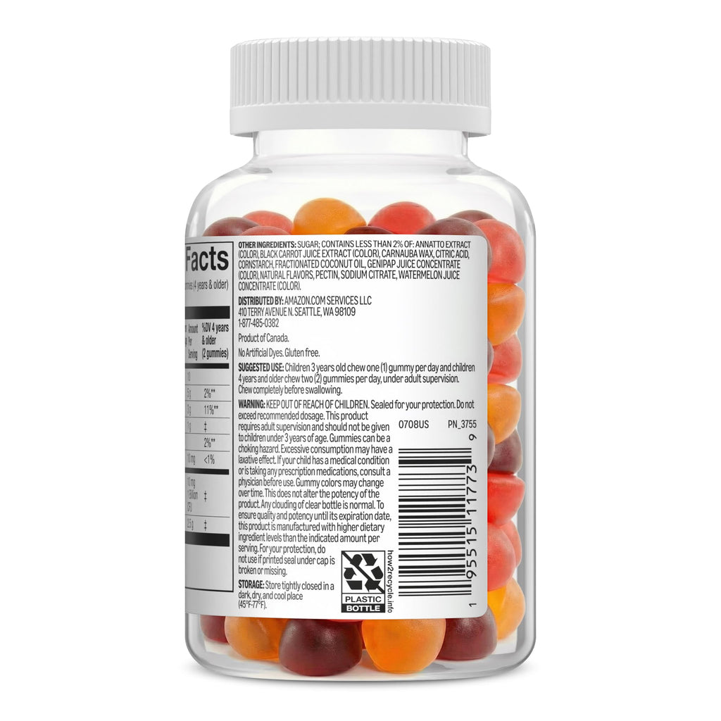 Amazon Basics Kids Kids Probiotic + Prebiotic Gummy, 60 Count