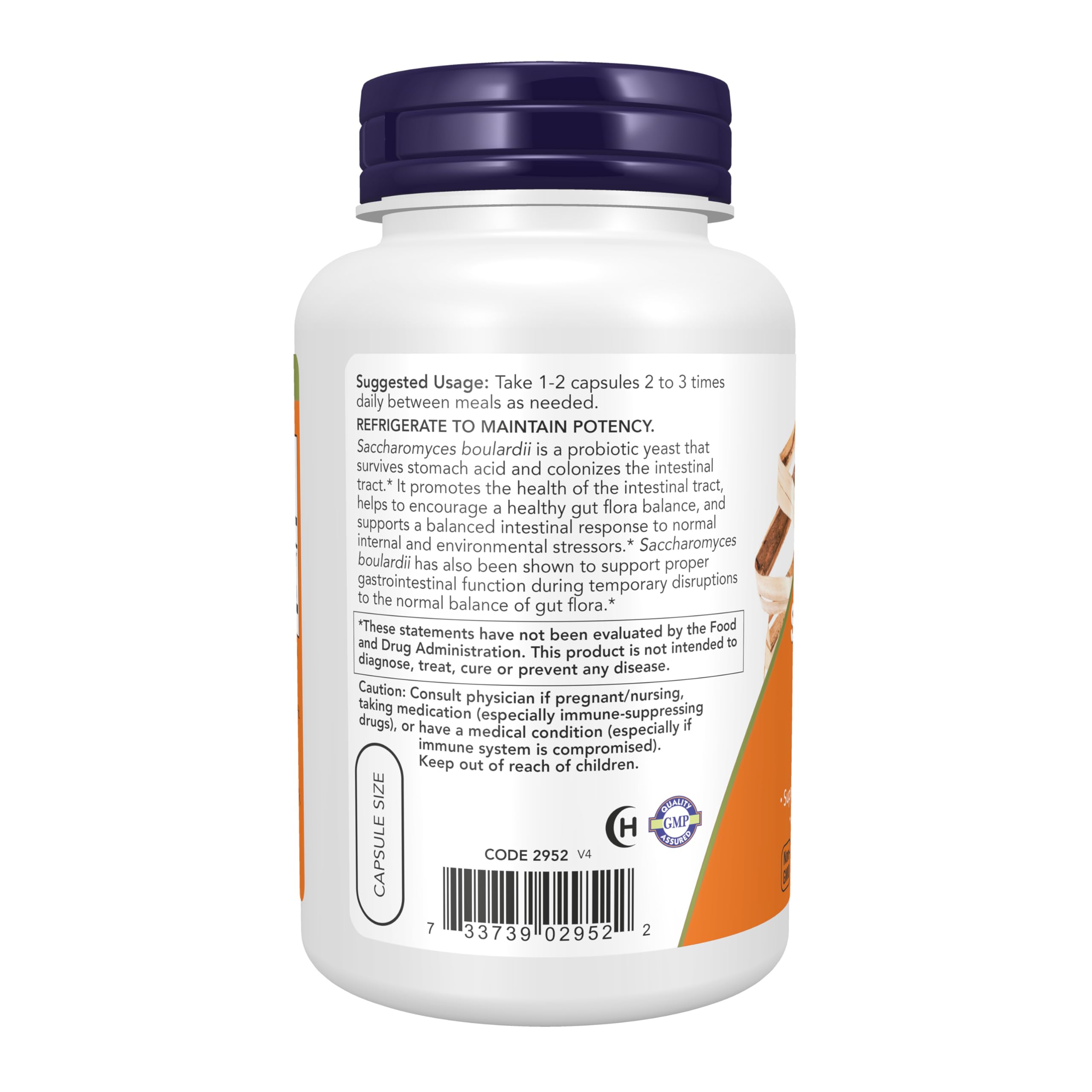 NOW Foods Supplements, Saccharomyces Boulardii, 5 Billion CFU Probiotic, 120 Veg Capsules