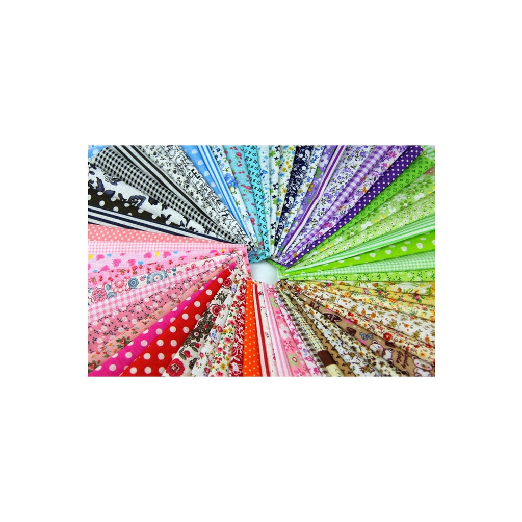 60 Pcs 4" x 4"(10cm x 10cm) Assorted Craft Fabric Bundle Squares Patchwork