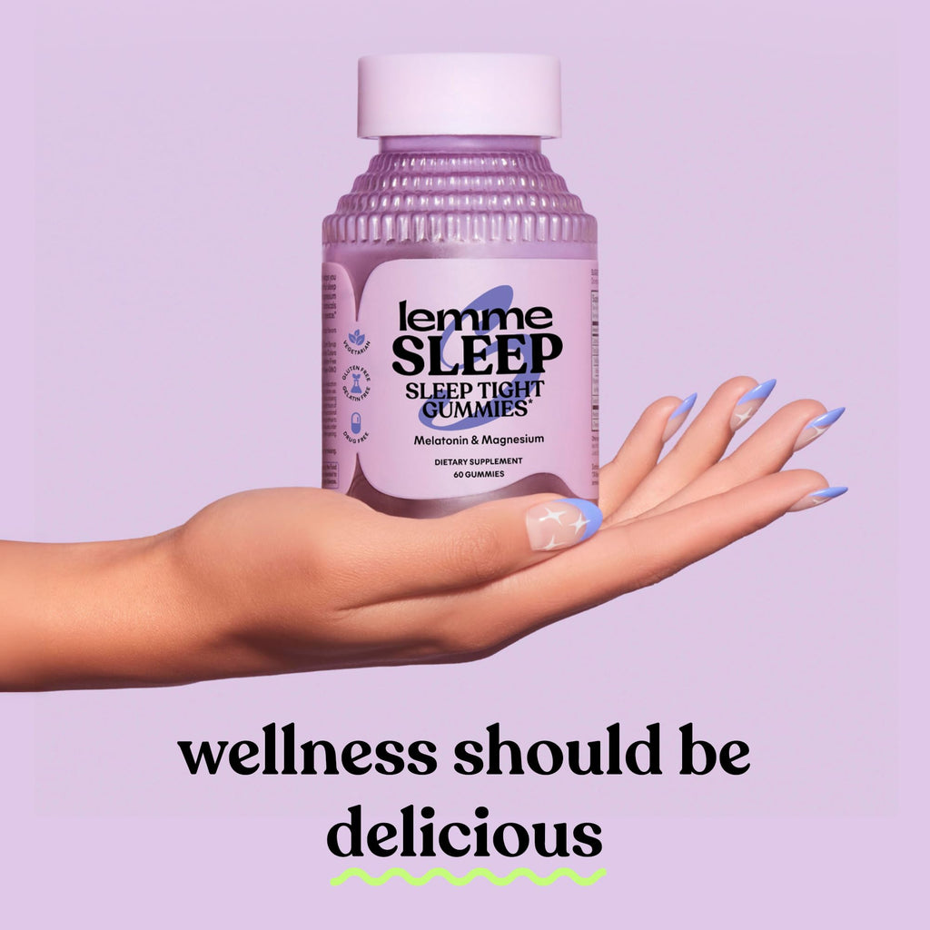 Lemme Sleep Gummies with 5mg Melatonin, 30-Day Supply | 5 mg Melatonin, Elderberry, Magnesium, L-Theanine, Chamomile, Lavender, Drug-Free Sleep Aid, Gluten & Gelatin Free, Non GMO