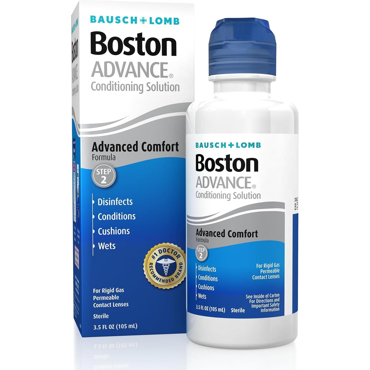 Buy now Boston ADVANCE Contact Lens Cleaning Solution for Rigid Gas Permeable (RGP) Lens, Step 1, Removes Debris & Deposits, 1 Fl Oz 3.5 Fl Oz (Pack of 2) at indiglob india